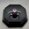 #AD357 - Anillo Corazón Central Piedra Zirconia Plata - PU1.8
