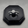 #AD371 - Anillo Solitario Piedra Zirconia Central Plata - PU1.8