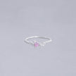 #AD405 - Anillo Solitario De Corazón - IC1.7