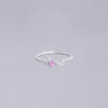 #AD405 - Anillo Solitario De Corazón - IC1.7