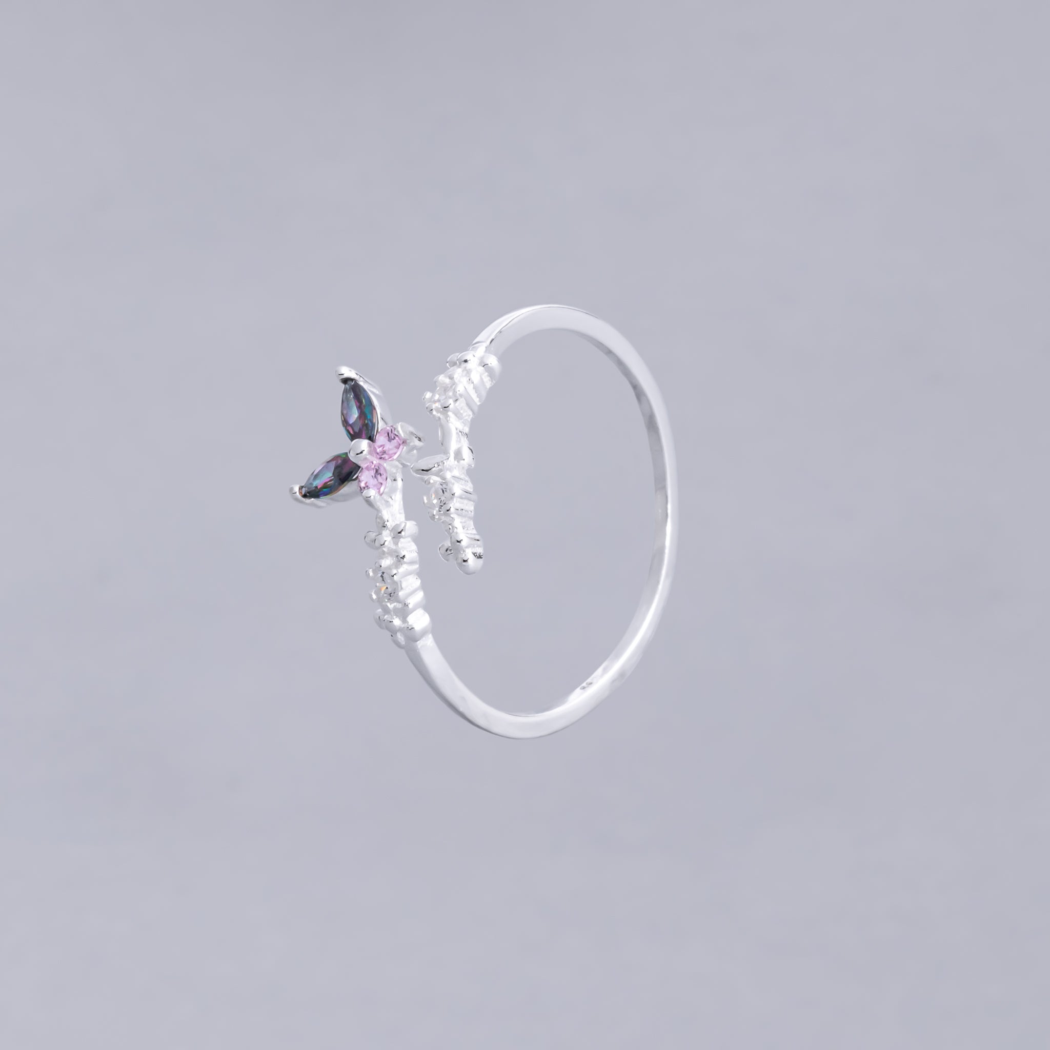 #AD413 - Anillo Mariposa De Plata - IC1.2