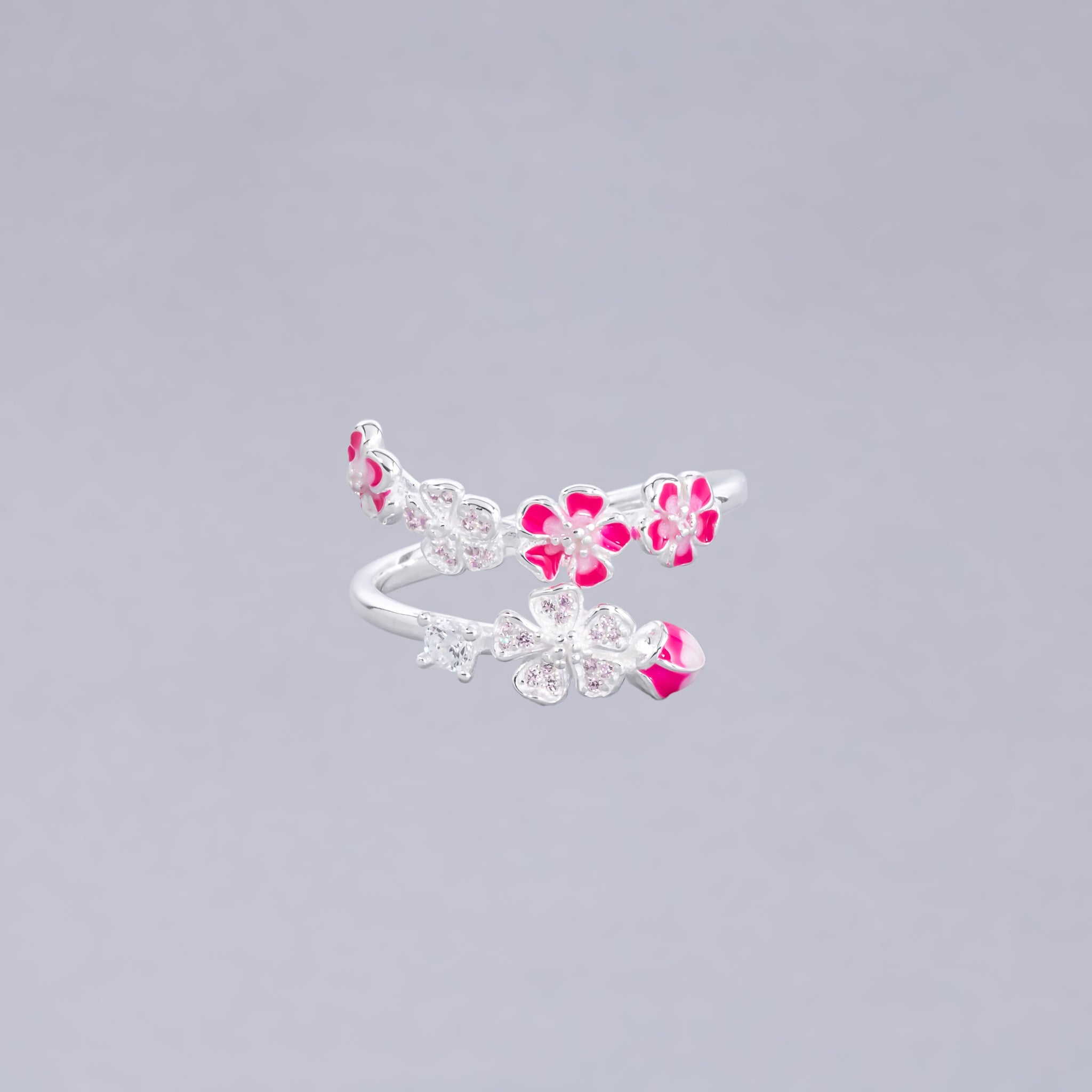 #AD415 - Anillo Flor De Plata - IC3.7