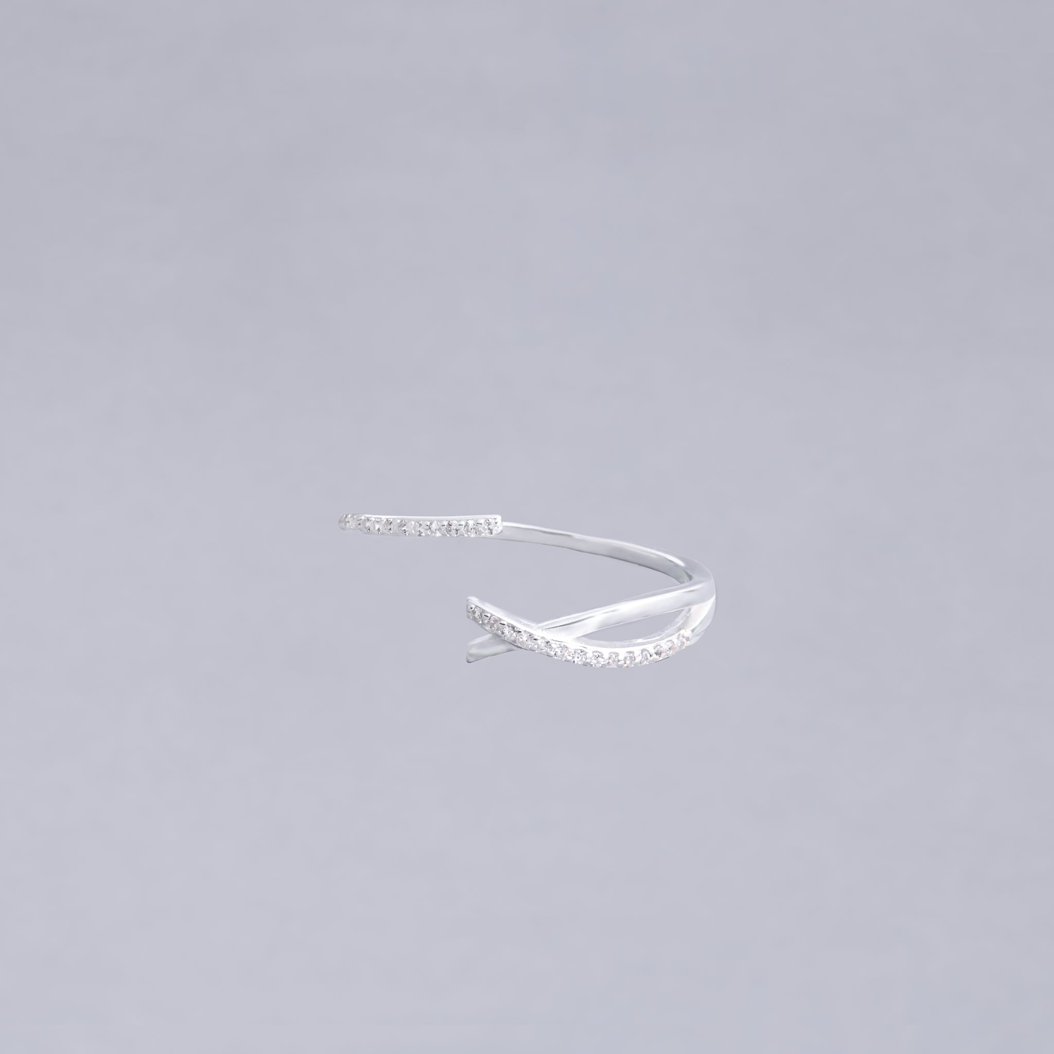#AD422 - Anillo Ajustable De Plata - IC1.8