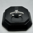 #AD425 - Anillo Solitario Piedra Zirconia Plata - F2.0