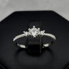 #AD431 - Anillo Solitario Piedra Zirconia Plata - B11/1.9