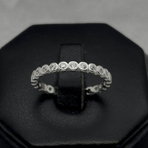 #AD441 - Anillo Churumbela Piedra Zirconia Plata - B12/1.5