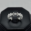 #AD444 - Anillo Churumbela Estrellas Piedra Zirconia Plata - B16/1.9