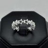 #AD444 - Anillo Churumbela Estrellas Piedra Zirconia Plata - B16/1.9