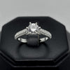 #AD445 - Anillo Solitario Piedra Zirconia Plata - A13/2.6