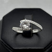 #AD452 - Anillo Solitario Piedra Zirconia Plata - A13/2.3