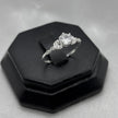 #AD457 - Anillo Solitario De Dama Con Bellas Zirconias Plata - B09/1.5