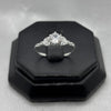 #AD457 - Anillo Solitario De Dama Con Bellas Zirconias Plata - B09/1.5
