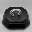 #AD458 - Anillo De Dama X Con Zirconia Plata - B09/2.3