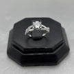 #AD459 - Anillo Solitario De Dama Hermoso Diseño Con Zirconia Plata - B09/2.4