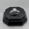 #AD459 - Anillo Solitario De Dama Hermoso Diseño Con Zirconia Plata - B09/2.4