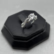 #AD459 - Anillo Solitario De Dama Hermoso Diseño Con Zirconia Plata - B09/2.4