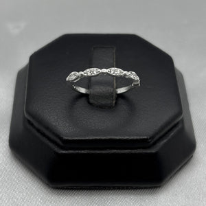 #AD461 - Anillo Media Churumbela Con Zirconia Plata - B09/1.1