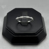 #AD461 - Anillo Media Churumbela Con Zirconia Plata - B09/1.1
