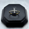 #ADX10105 - Anillo Cruz Con Diamante Natural Oro 10K - LX275