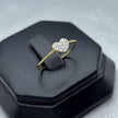 #ADX10106 - Anillo Corazón Con Diamante Natural Oro 10K - LX255