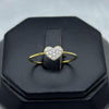 #ADX10106 - Anillo Corazón Con Diamante Natural Oro 10K - LX255