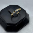 #ADX10108 - Anillo Media Churumbela Corazones Con Diamante Natural Oro 10K - LX255