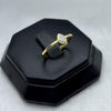 #ADX10109 - Anillo Con Diamante Natural En Gota/Pera Oro 10K - LX255