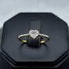 #ADX10111 - Anillo Corazón Con Diamante Natural Oro 10K - MX235