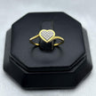 #ADX10112 - Anillo Corazón Con Diamante Natural Oro 10K - LX235