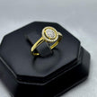 #ADX10113 - Anillo Con Diamante Natural Oval Oro 10K - LX295