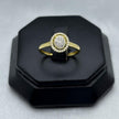#ADX10113 - Anillo Con Diamante Natural Oval Oro 10K - LX295