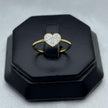 #ADX10114 - Anillo Corazón Con Diamante Natural Oro 10K - LX210