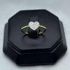 #ADX10114 - Anillo Corazón Con Diamante Natural Oro 10K - LX210
