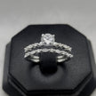 #AL142 - Alianza Doble Zirconia Central Circular Y Media Churumbela Plata - PU3.4