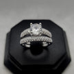 #AL150 - Alianza Doble Zirconia Central Circular Y Media Churumbela Plata - PU5.2