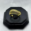 #AOL147 - Anillo Ajustable Con Zirconia Oro Laminado 18K