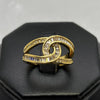 #AOL157 - Anillo Ajustable Con Piedra De Zirconia Oro Laminado 18K