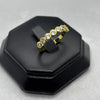 #AOL164 - Anillo Ajustable Piedra Zirconia Oro Laminado 18K