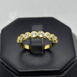 #AOL164 - Anillo Ajustable Piedra Zirconia Oro Laminado 18K