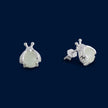 #AR114 - Arete De Luciérnaga Brillante Plata - PU2.0