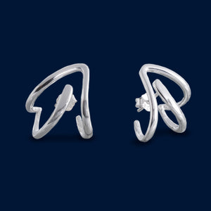 #AR150 - Arete Tipo Huggie Plata - IC3.7