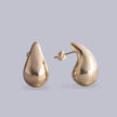 #ARL109 - Arete De Gota/Cuerno De Oro Laminado De 18k