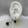 #ARL132 - Arete Corazón Con Zirconia Oro Laminado 18K