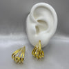 #ARL138 - Arete Con Piedra De Zirconia Oro Laminado 18K