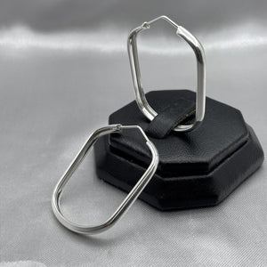 #ARR155 - Arracada Rectangular Plata - CE5.9