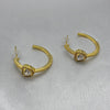 #ARRL142 - Arracada Corazón Piedra Zirconia Oro Laminado 18K
