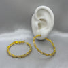 #ARRL143 - Arracada Circular Con Piedra Zirconia Oro Laminado 18K