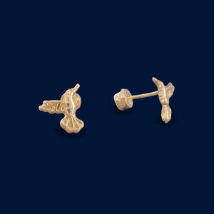 #B10136 - Broquel Colibrí Oro 10K