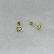 #B10177 - Broquel Corazón Mini Silueta Oro 10K