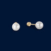#B10225 - Broquel Con Perla Oro 10K